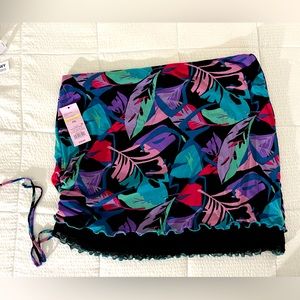 Women’s Wild Fable Swim Skirt Size XXL Black Purple
